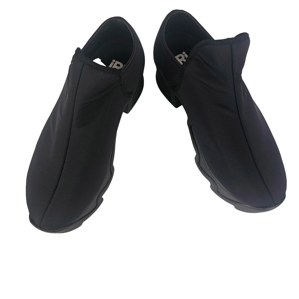 iRi NYC Black Wes Low Top Neoprene Wavy Sneaker Platform Shoes EU 35 / US 4